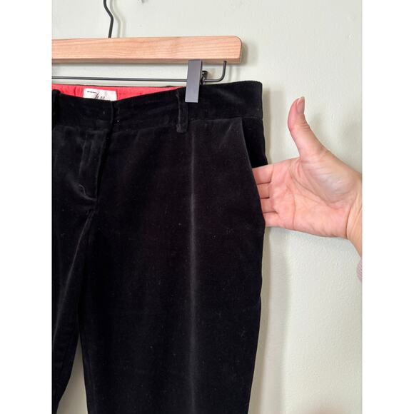 Milly Black Velvet Pants Size 4 - Picture 3 of 9